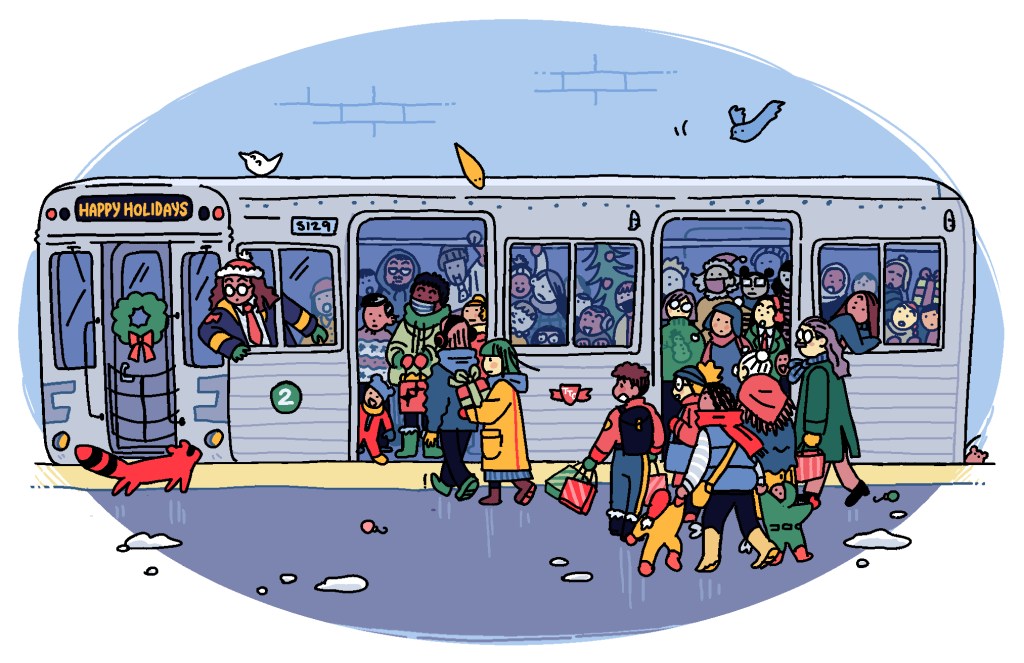 Holiday Card for TTCRiders 2024. Line 2!